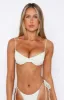 Naxos Bikini Top Sage Stripe sold by White Fox Boutique