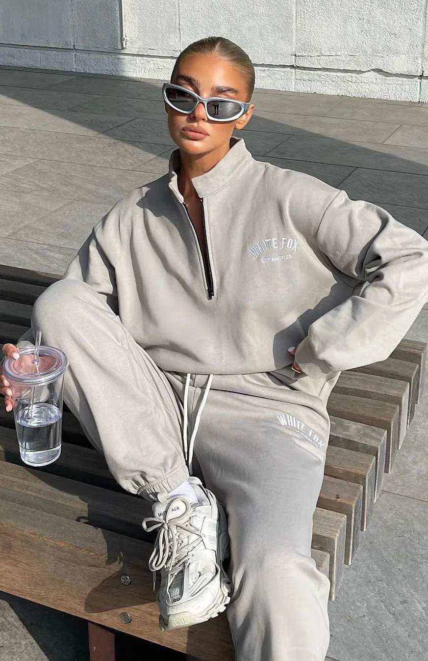 About That Time Sweatpants Taupe sold by White Fox Boutique