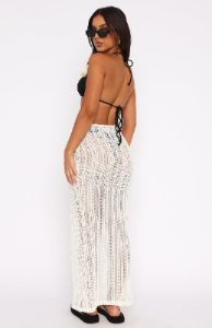 Perfect Time Maxi Skirt Off White sold by White Fox Boutique