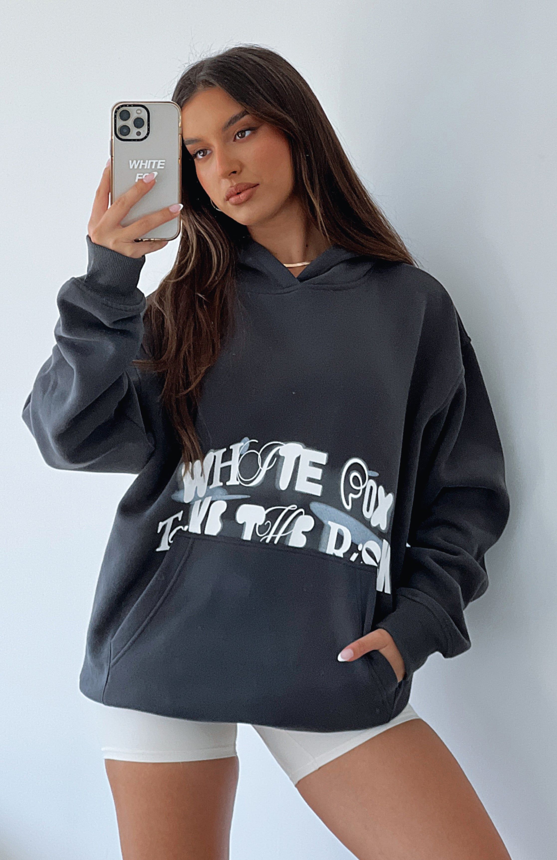 Come Out On Top Oversized Hoodie Charcoal sold by White Fox Boutique
