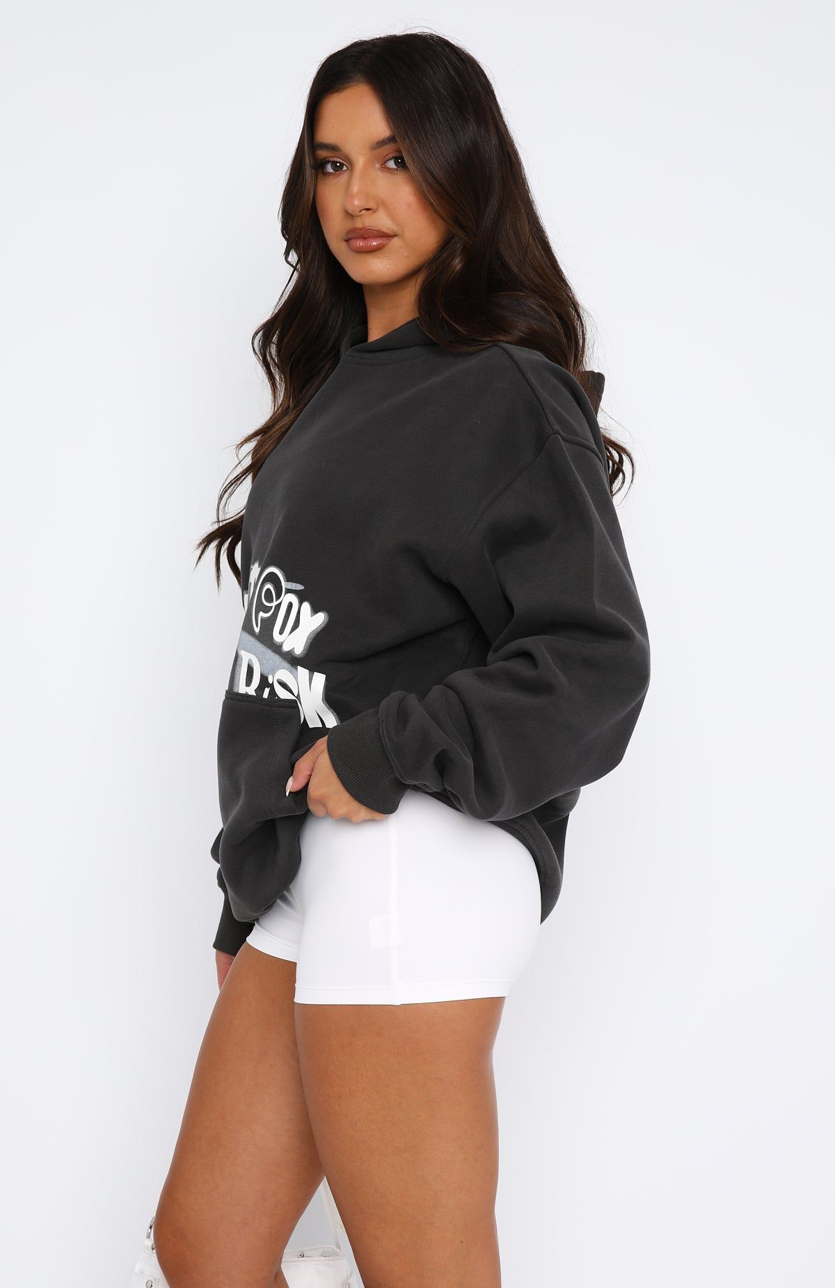 Come Out On Top Oversized Hoodie Charcoal sold by White Fox Boutique product image thumbnail 3