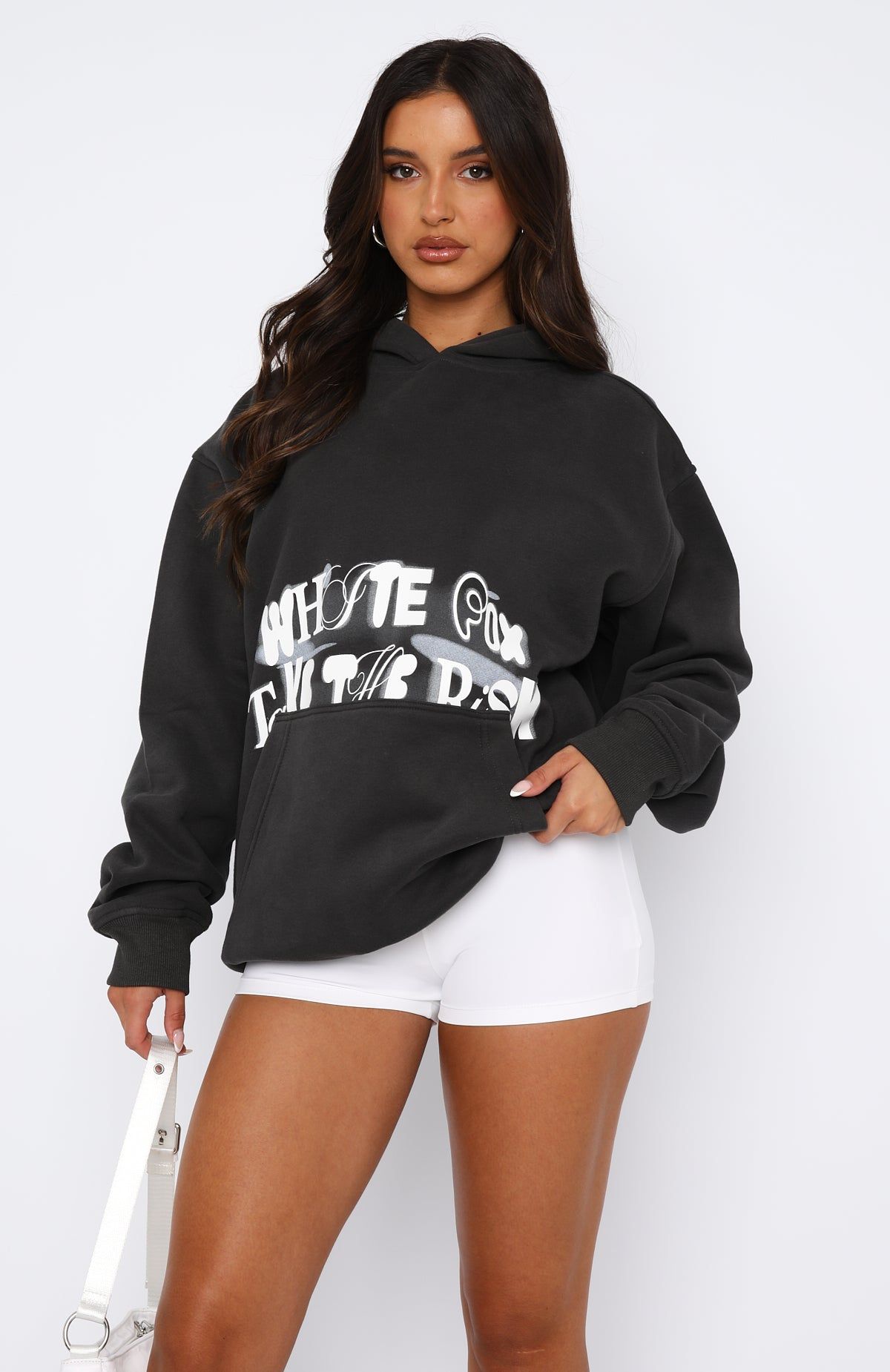 Come Out On Top Oversized Hoodie Charcoal sold by White Fox Boutique product image thumbnail 2