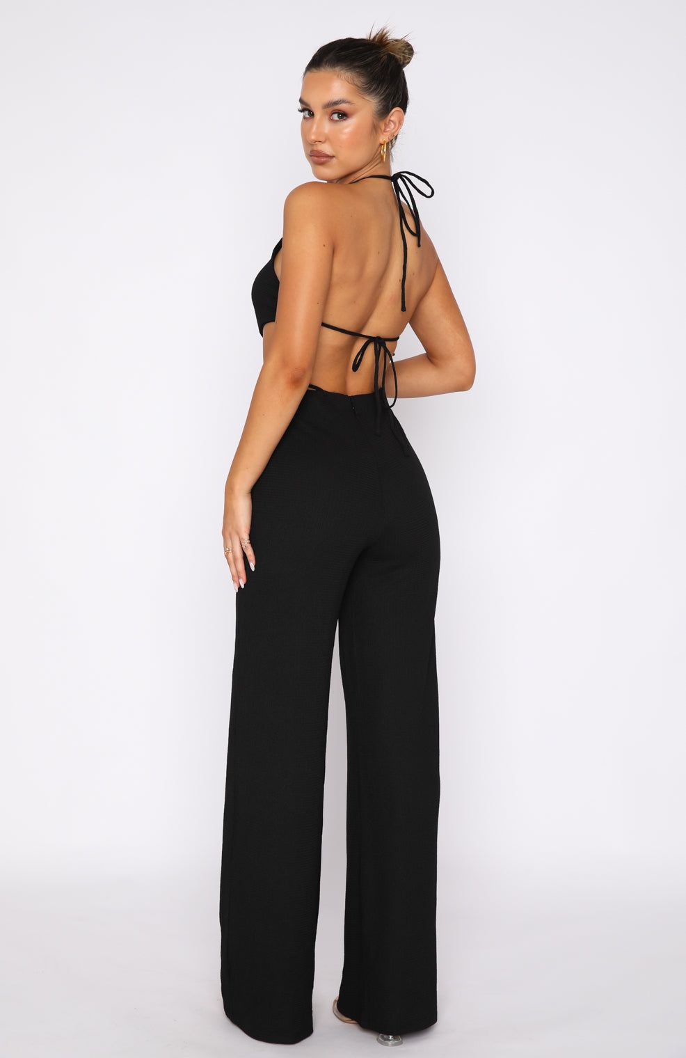 Figure You Out Jumpsuit Black sold by White Fox Boutique product image thumbnail 4