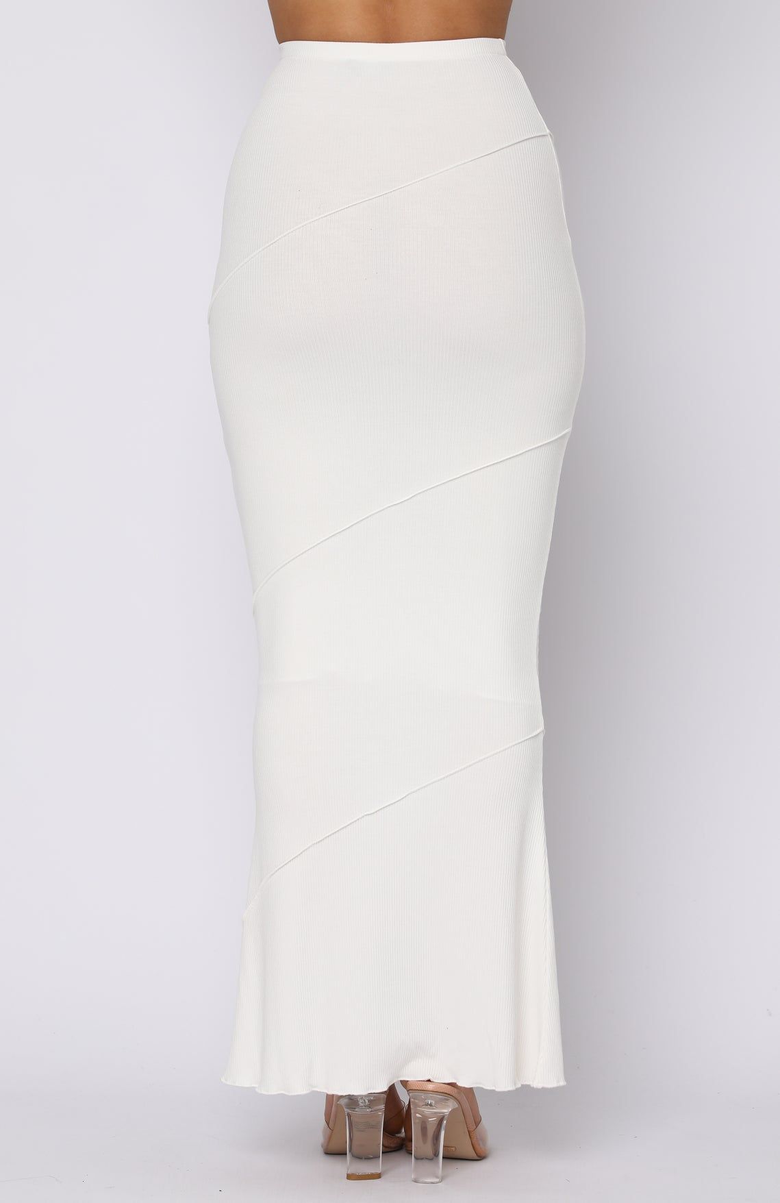 This Type Of Love Maxi Skirt White sold by White Fox Boutique product image thumbnail 4
