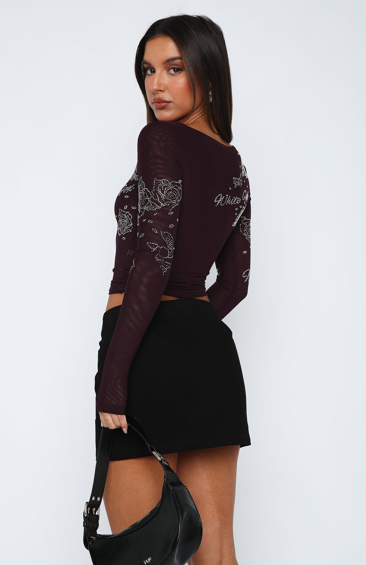 Headstrong Long Sleeve Top Merlot sold by White Fox Boutique product image thumbnail 4