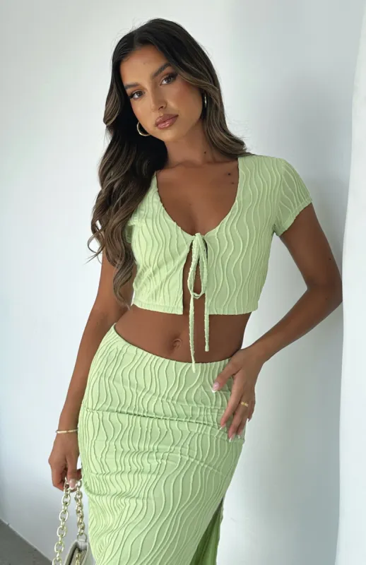 She Dreams Crop Matcha sold by White Fox Boutique