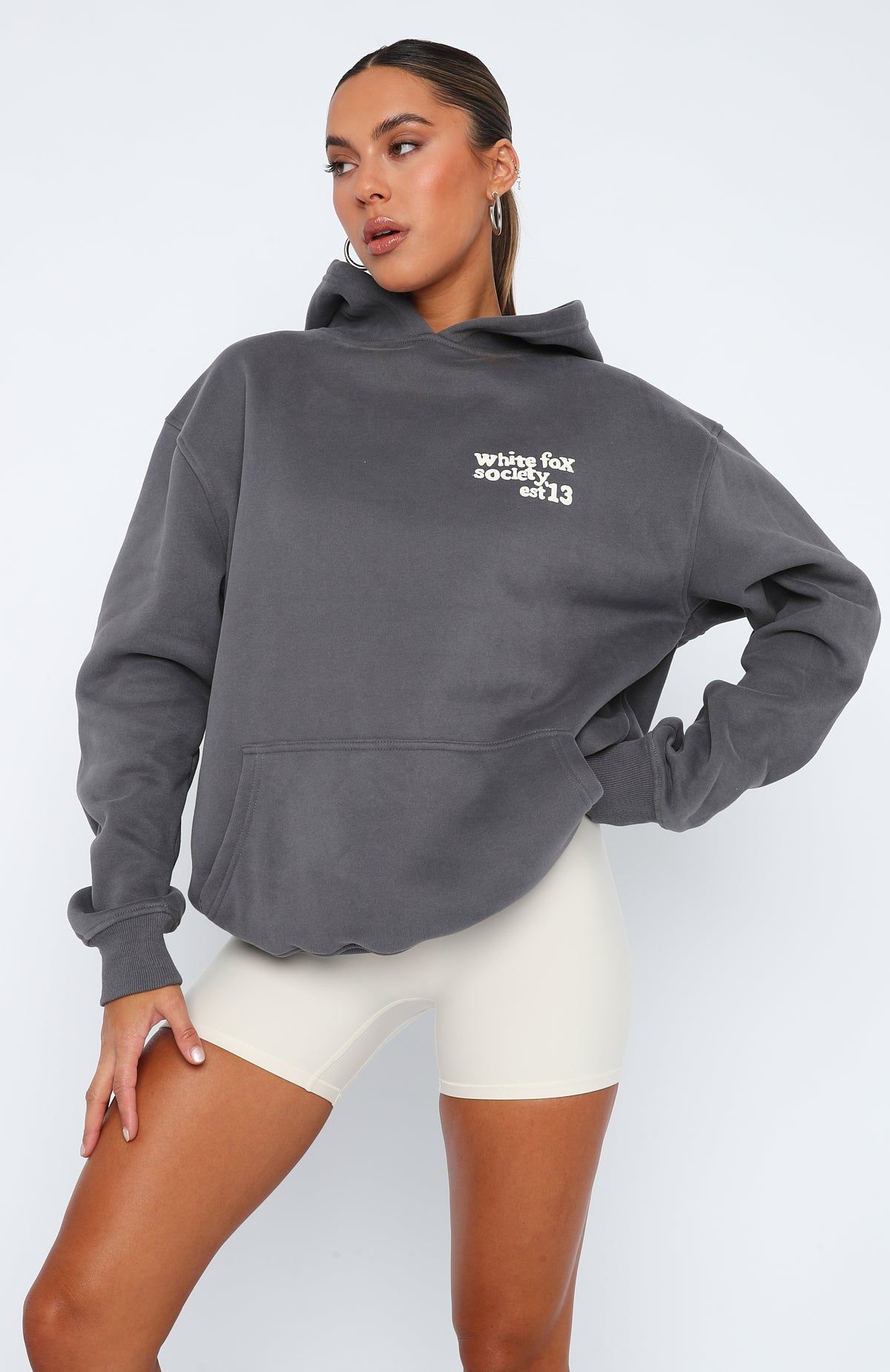 Enough Said Oversized Hoodie Volcanic sold by White Fox Boutique product image thumbnail 2