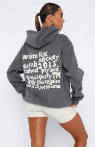 Enough Said Oversized Hoodie Volcanic sold by White Fox Boutique