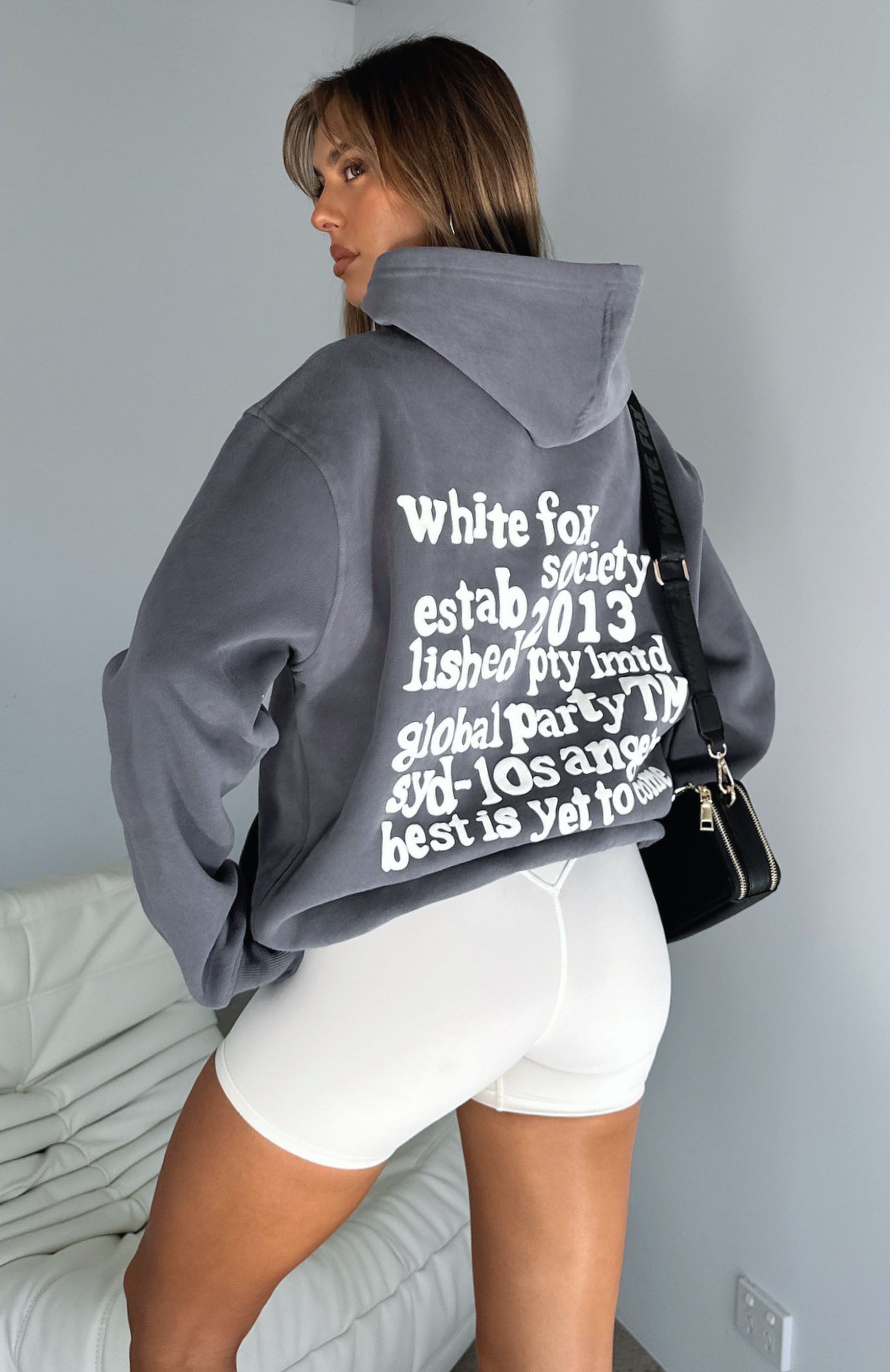 Enough Said Oversized Hoodie Volcanic sold by White Fox Boutique