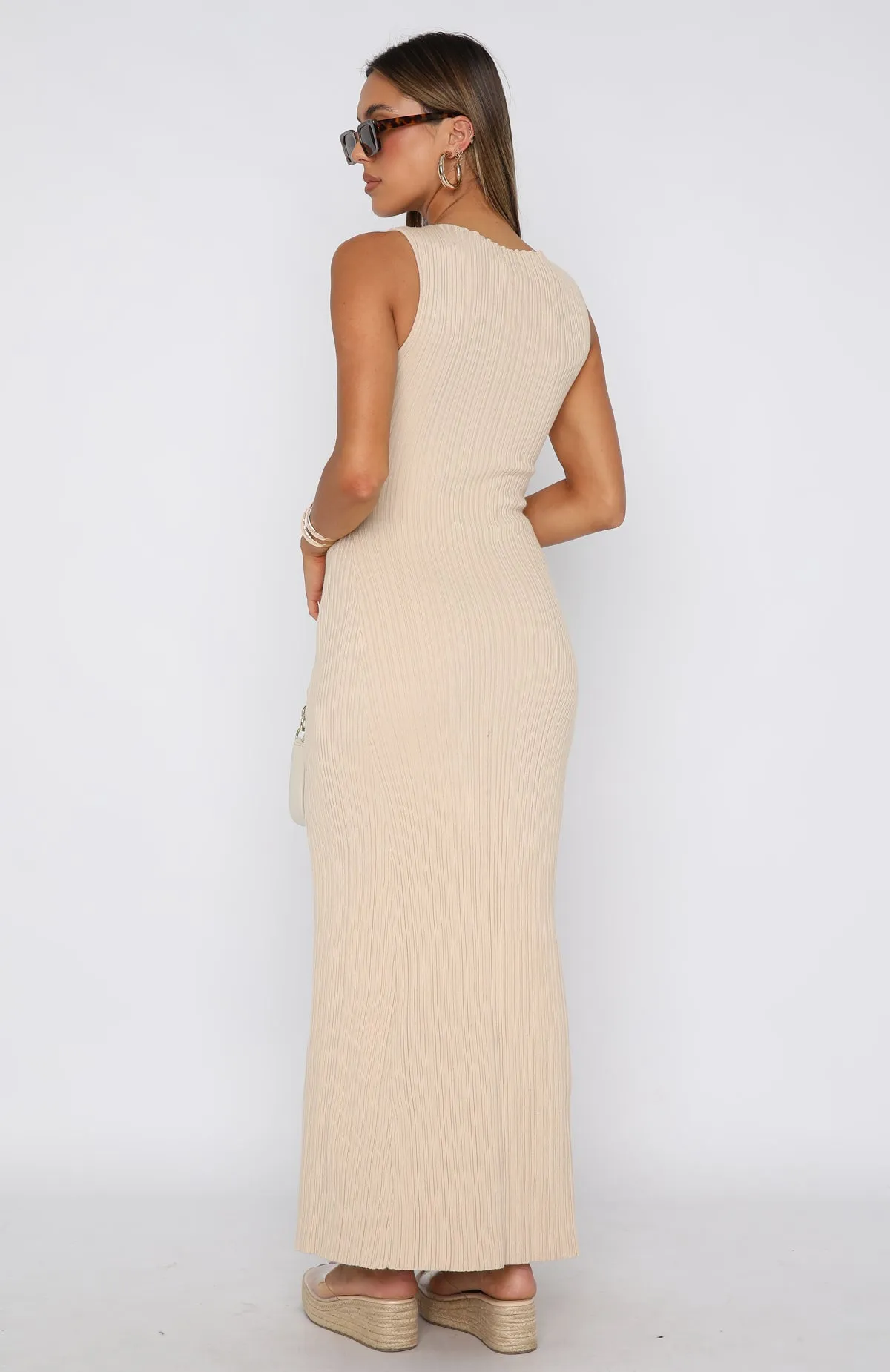 Tami Maxi Dress Cream sold by White Fox Boutique product image thumbnail 4