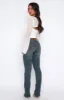 Wait For No One Low Rise Bootleg Jeans Mid Vintage Blue sold by White Fox Boutique