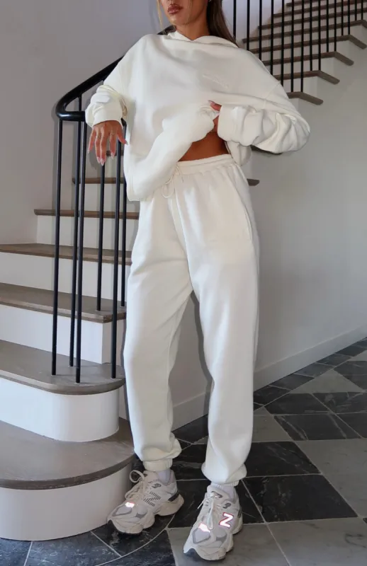 Work Through It Sweatpants Cream sold by White Fox Boutique