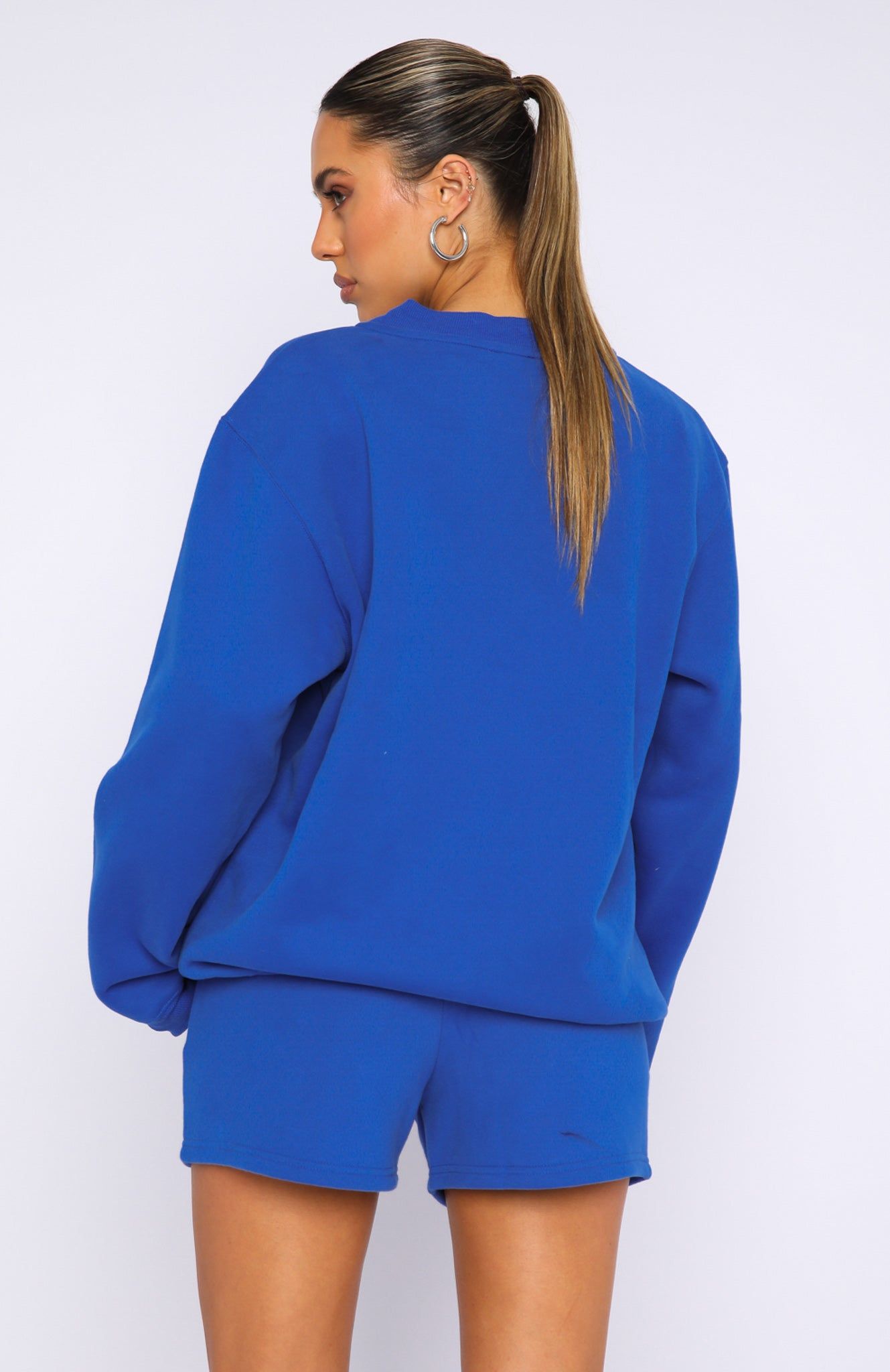 Project 5 Oversized Sweater Cobalt sold by White Fox Boutique product image thumbnail 4
