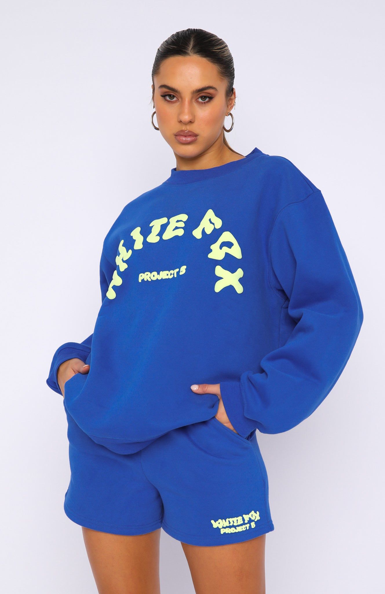 Project 5 Oversized Sweater Cobalt sold by White Fox Boutique product image thumbnail 2