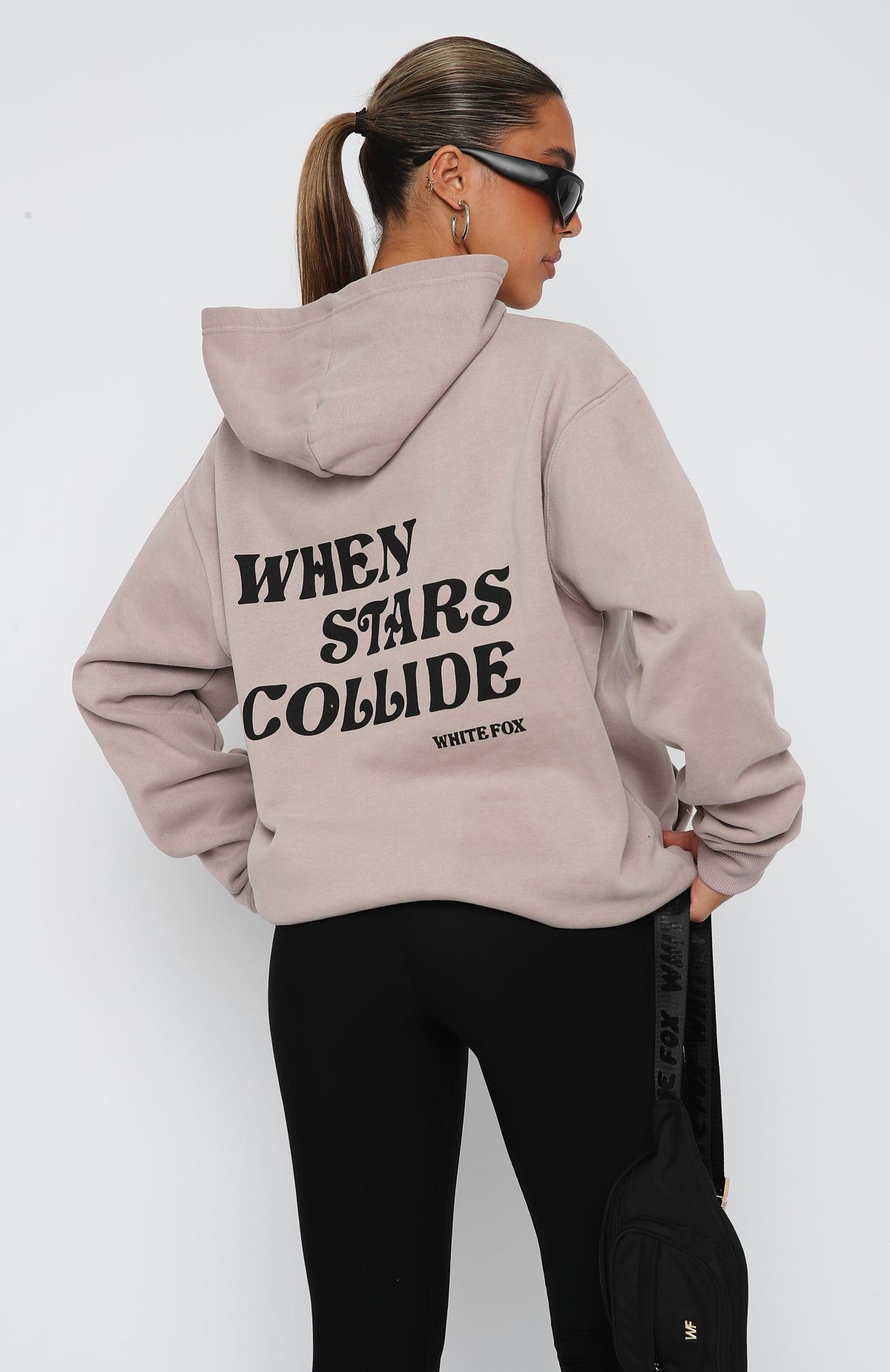 Stars Collide Oversized Hoodie Mushroom sold by White Fox Boutique product image thumbnail 4