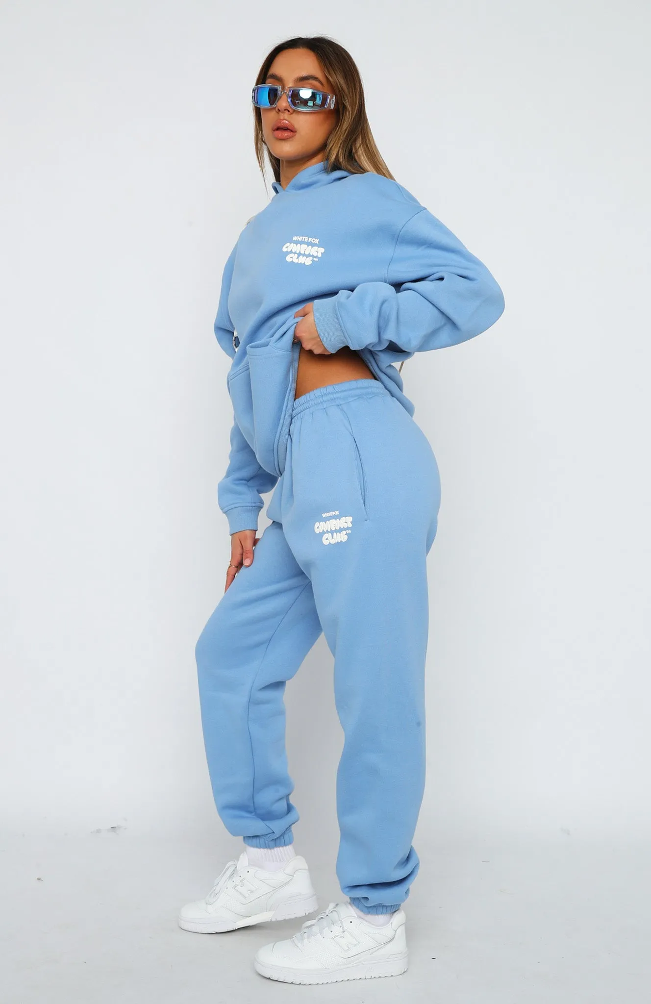 Comfort Club Sweatpants Blissful Blue sold by White Fox Boutique product image thumbnail 3