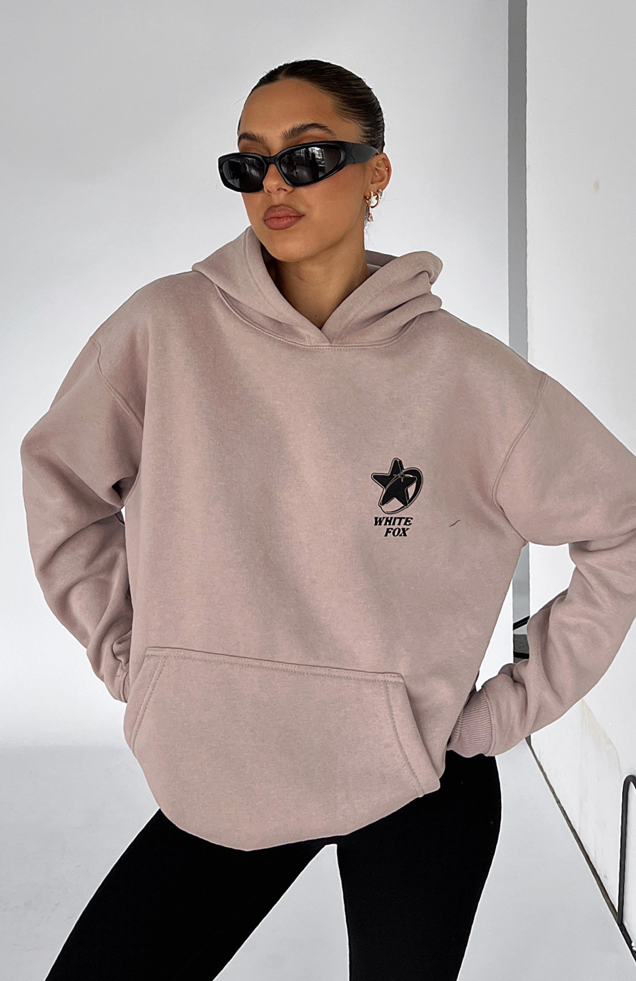 Stars Collide Oversized Hoodie Mushroom sold by White Fox Boutique product image thumbnail 5