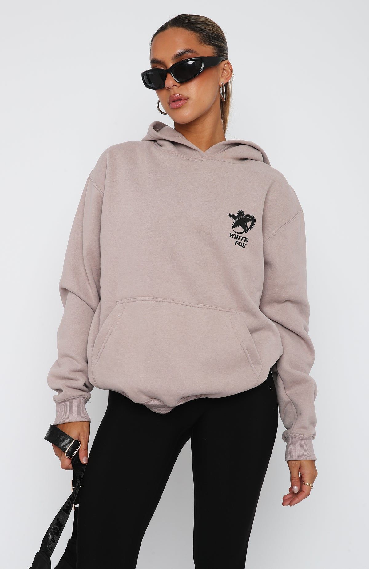 Stars Collide Oversized Hoodie Mushroom sold by White Fox Boutique product image thumbnail 2