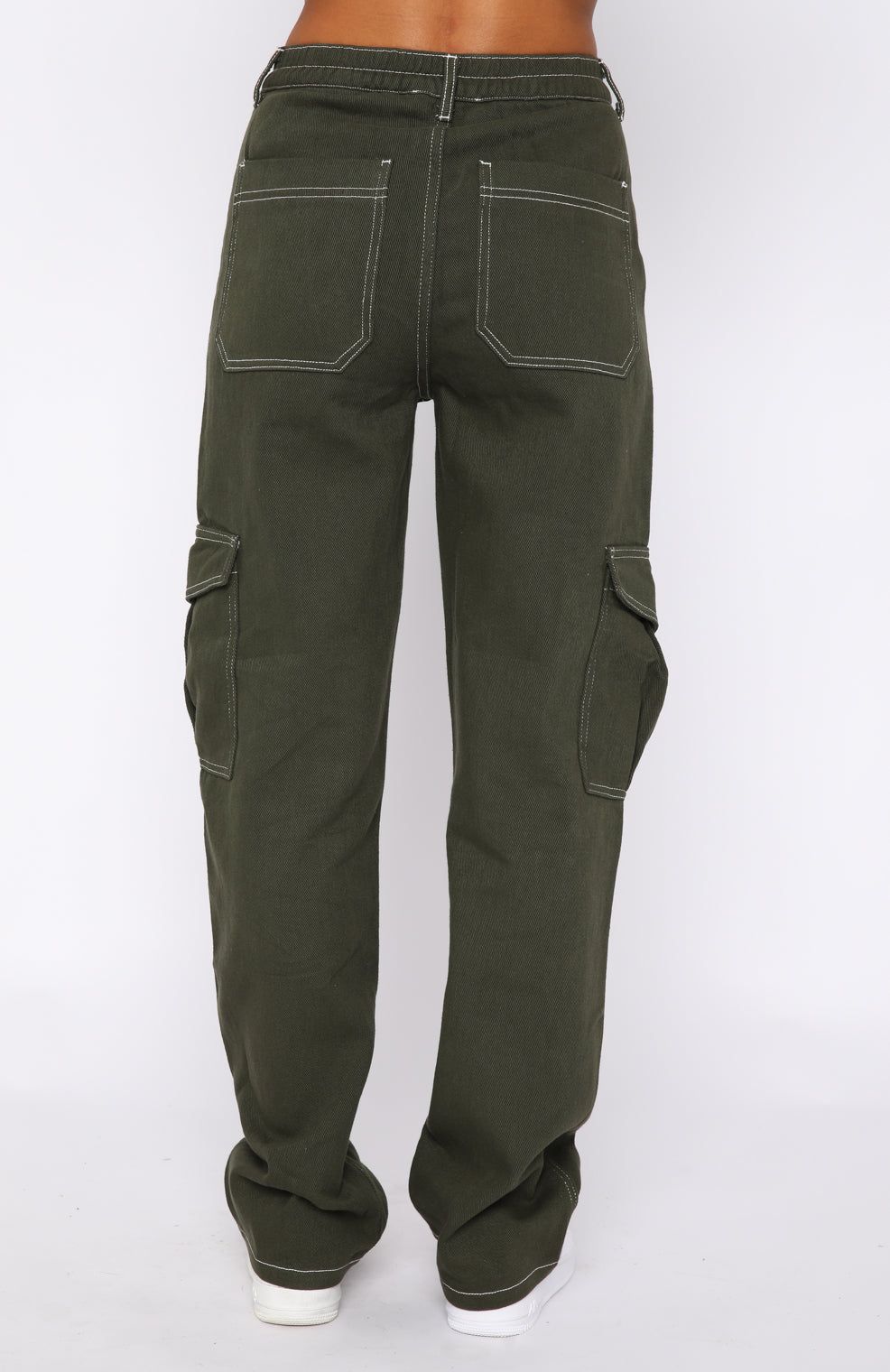 Keep On Moving Pants Khaki sold by White Fox Boutique product image thumbnail 4