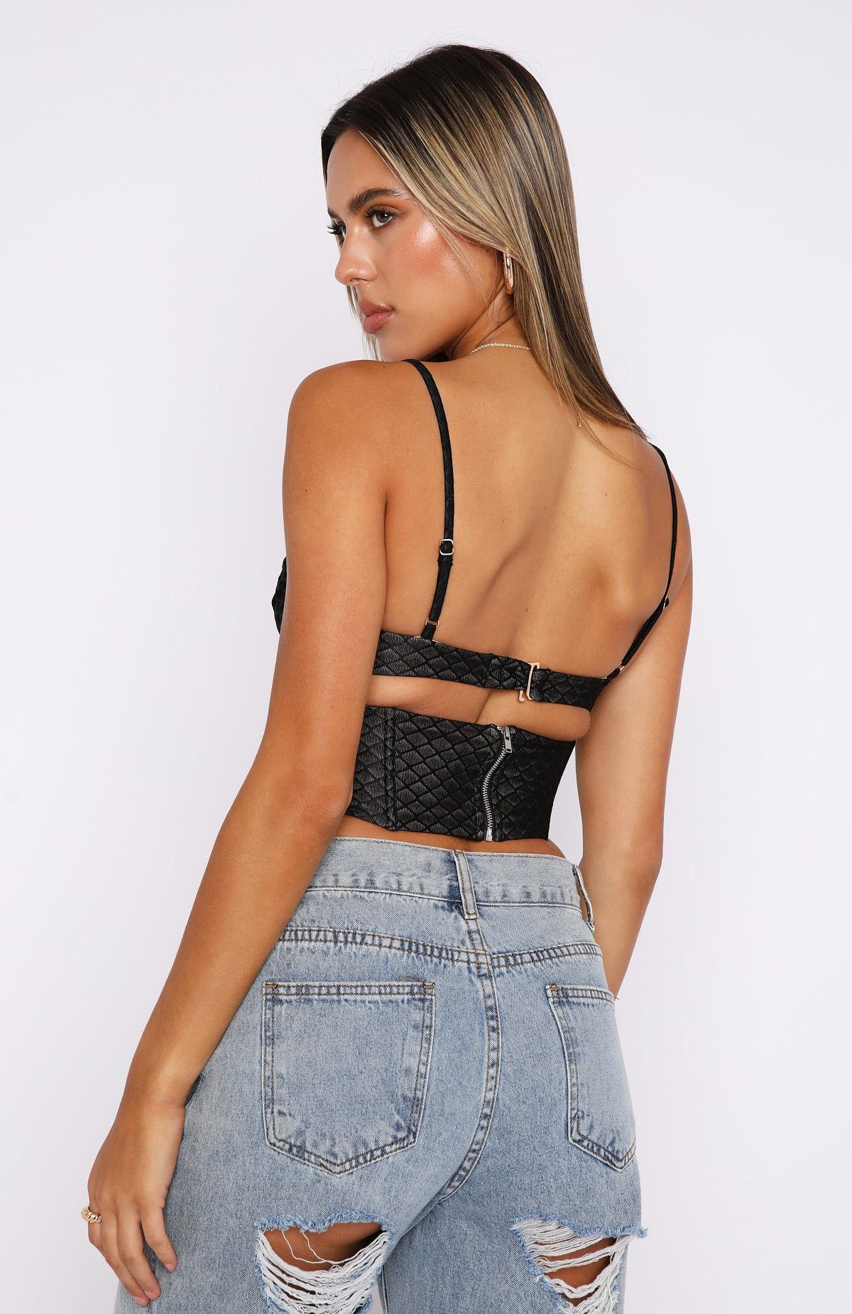 Don't Matter Bustier Black sold by White Fox Boutique product image thumbnail 4