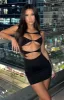 Eyes On Me Mini Dress Black sold by White Fox Boutique