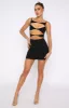 Eyes On Me Mini Dress Black sold by White Fox Boutique