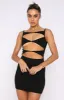 Eyes On Me Mini Dress Black sold by White Fox Boutique