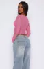 Make My Day Long Sleeve Top Pink sold by White Fox Boutique