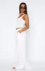 Live It Up Linen Pants White sold by White Fox Boutique