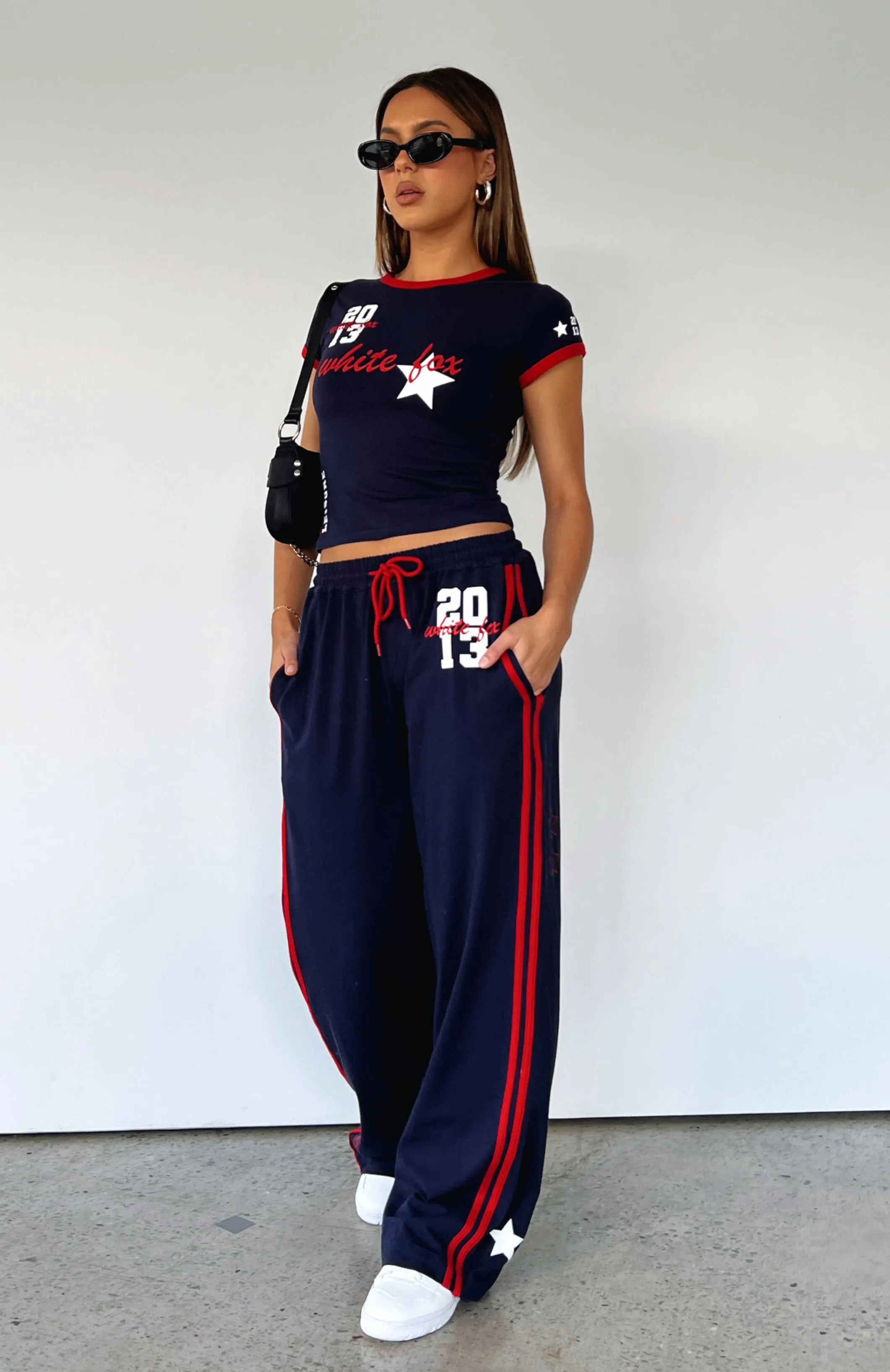 All Star Season Track Pants Navy sold by White Fox Boutique product image thumbnail 5
