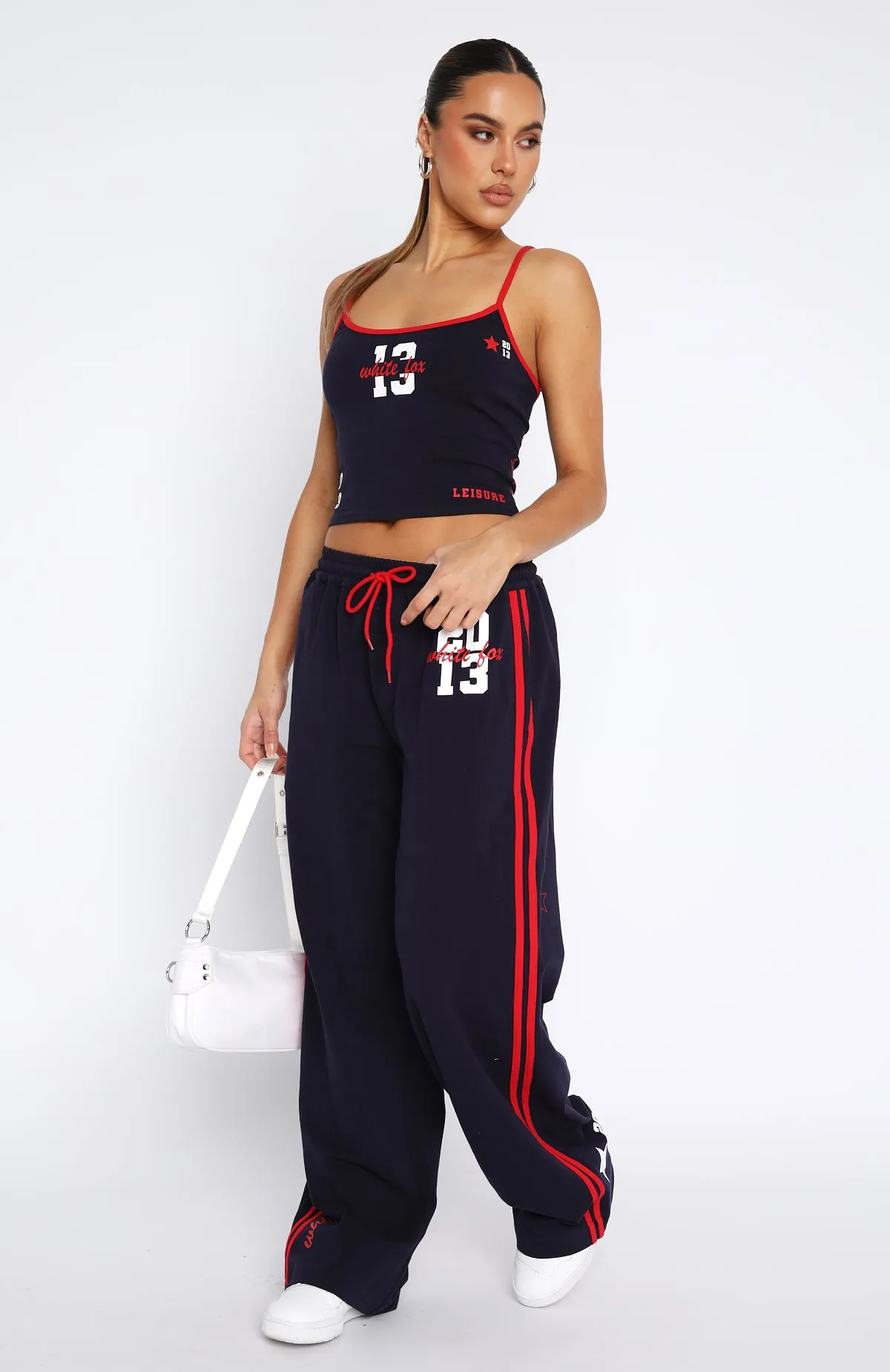 All Star Season Track Pants Navy sold by White Fox Boutique product image thumbnail 2