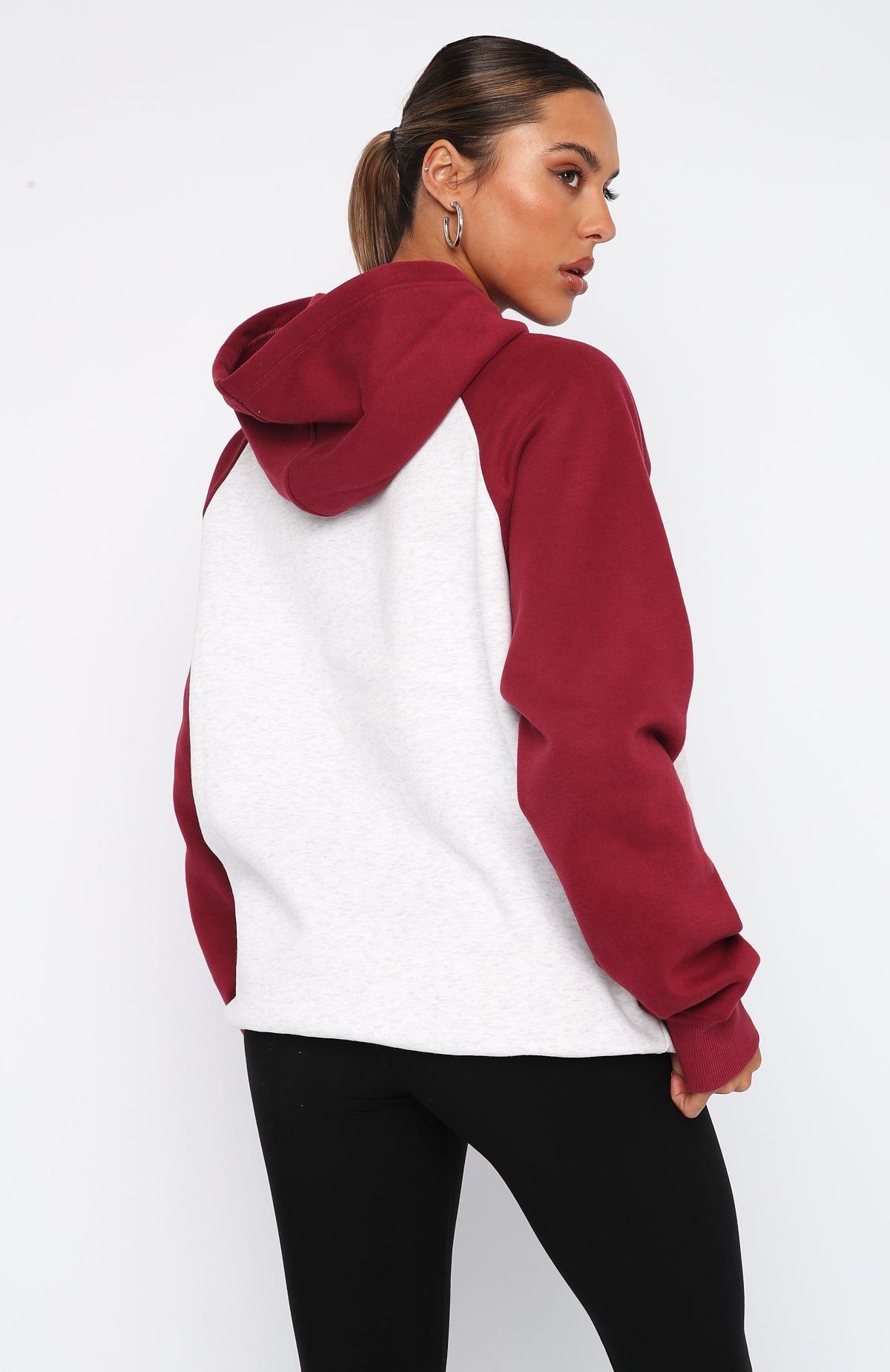 Caught Up On It Oversized Hoodie Grey Marle sold by White Fox Boutique product image thumbnail 4