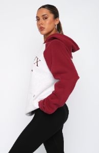 Caught Up On It Oversized Hoodie Grey Marle sold by White Fox Boutique