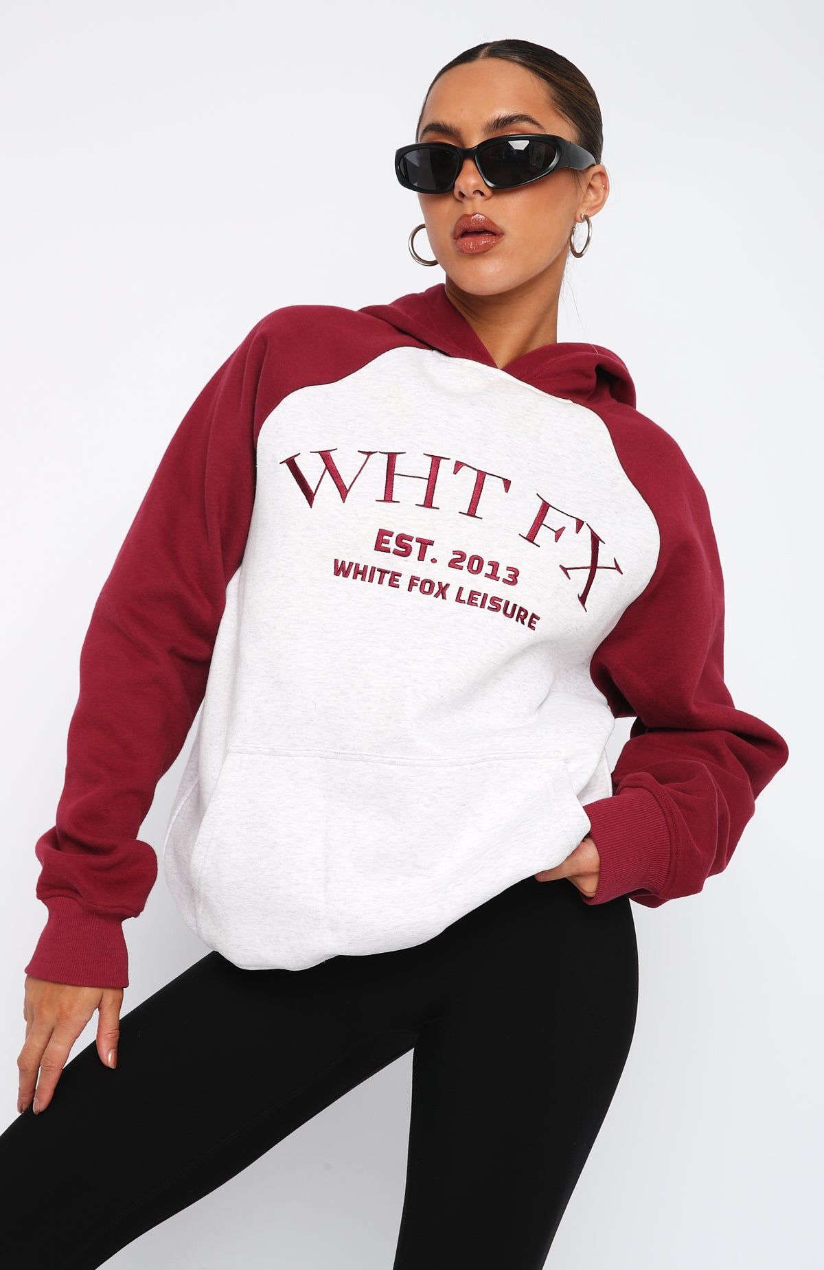 Caught Up On It Oversized Hoodie Grey Marle sold by White Fox Boutique product image thumbnail 2