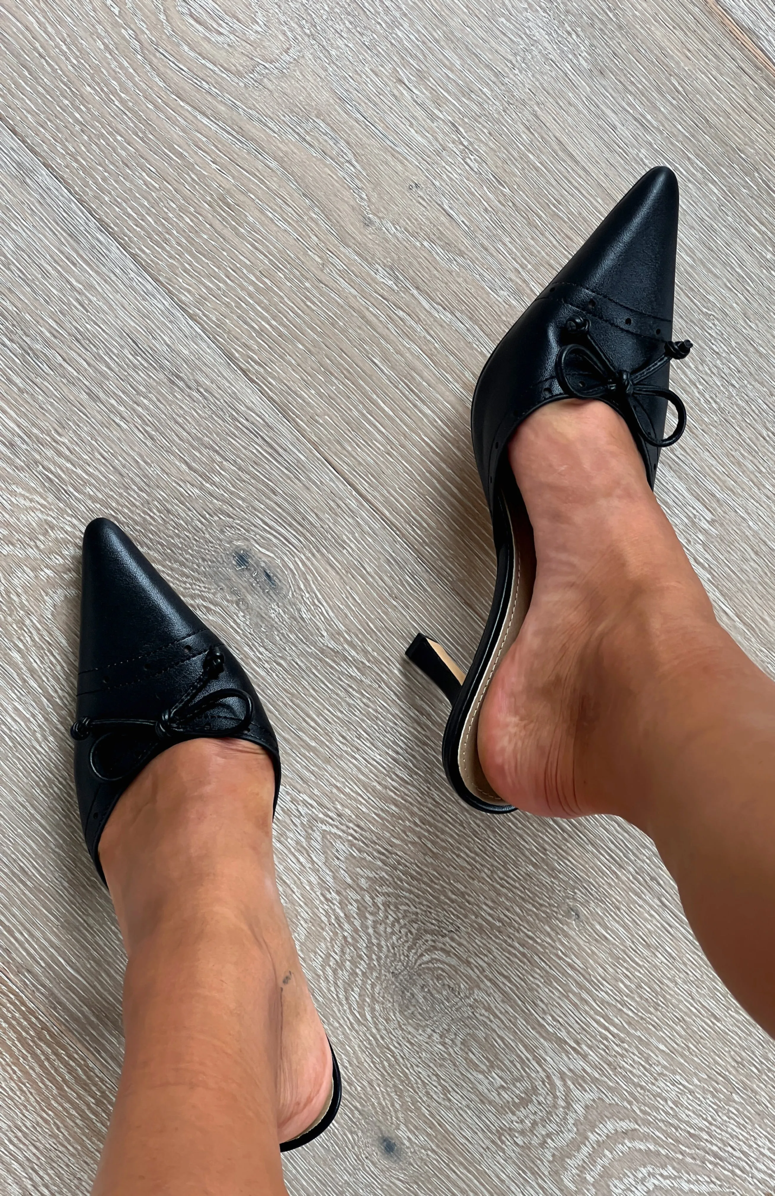 Adriana Heels Black sold by White Fox Boutique product image thumbnail 4