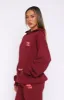 Capsule 9 Star Of The Moment Oversized Hoodie Burgundy sold by White Fox Boutique