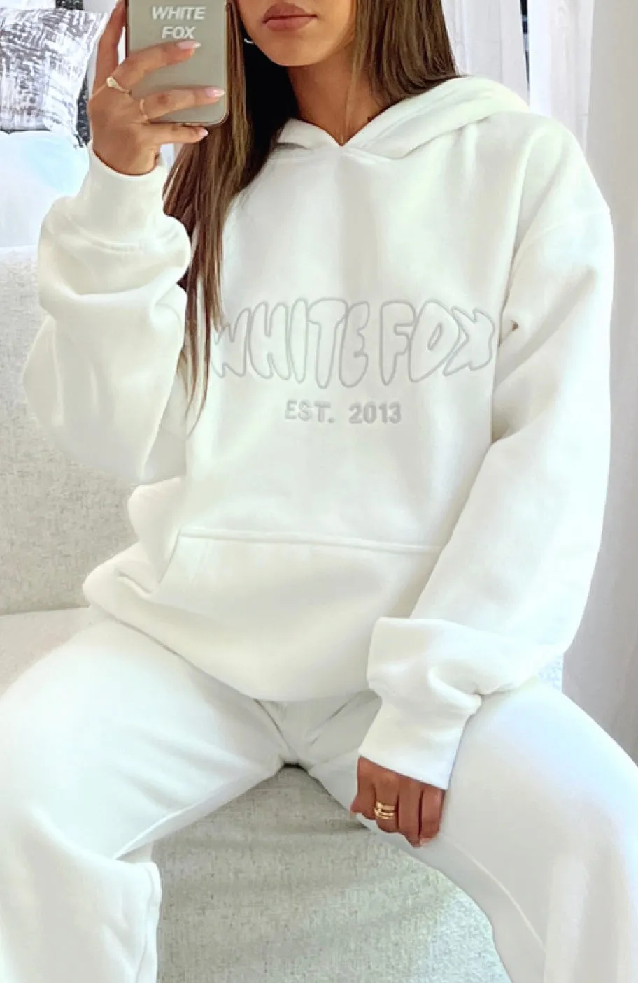 Missed Flights Oversized Hoodie White sold by White Fox Boutique product image thumbnail 5