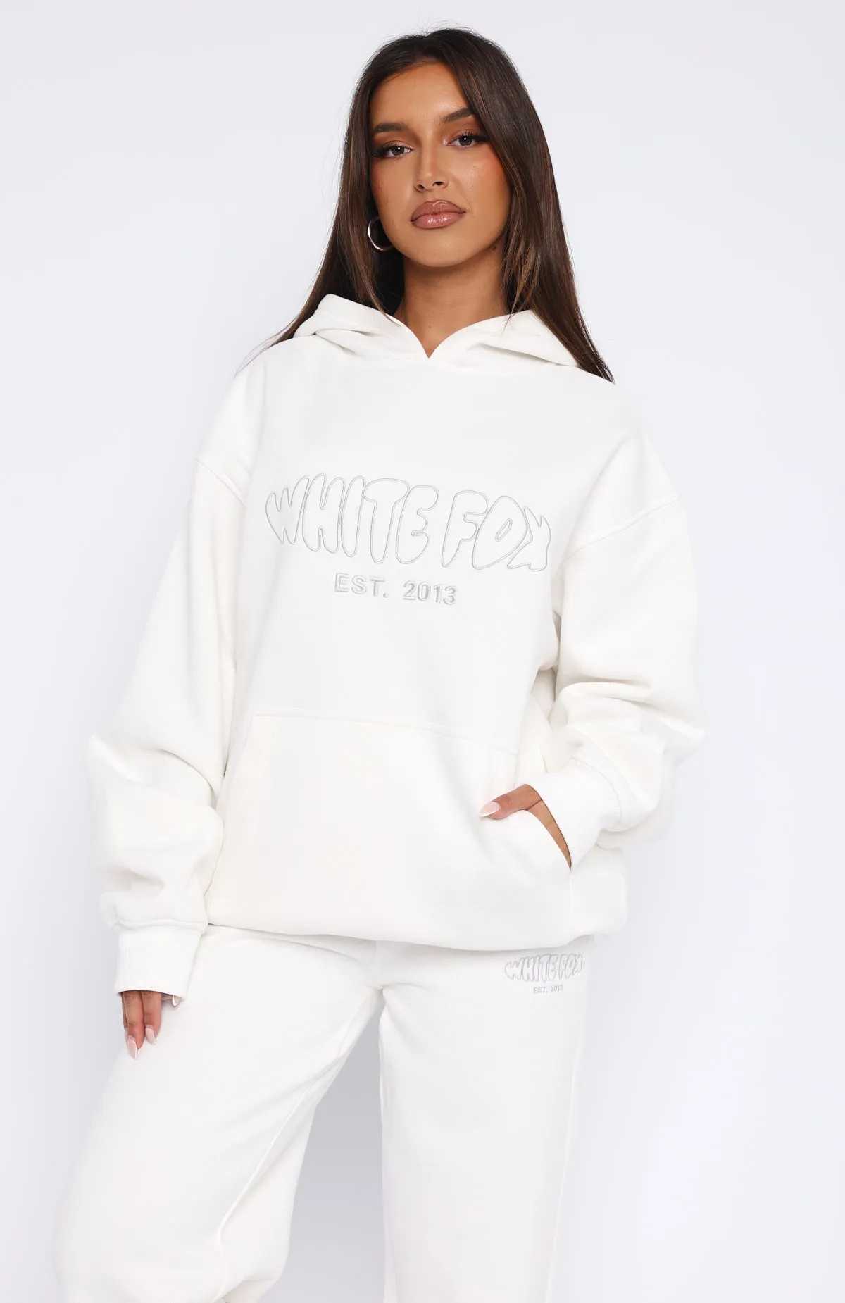 Missed Flights Oversized Hoodie White sold by White Fox Boutique product image thumbnail 2
