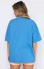 Offstage Oversized Tee Azure sold by White Fox Boutique