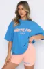 Offstage Oversized Tee Azure sold by White Fox Boutique