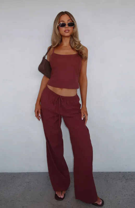 Power To Her Set Burgundy sold by White Fox Boutique