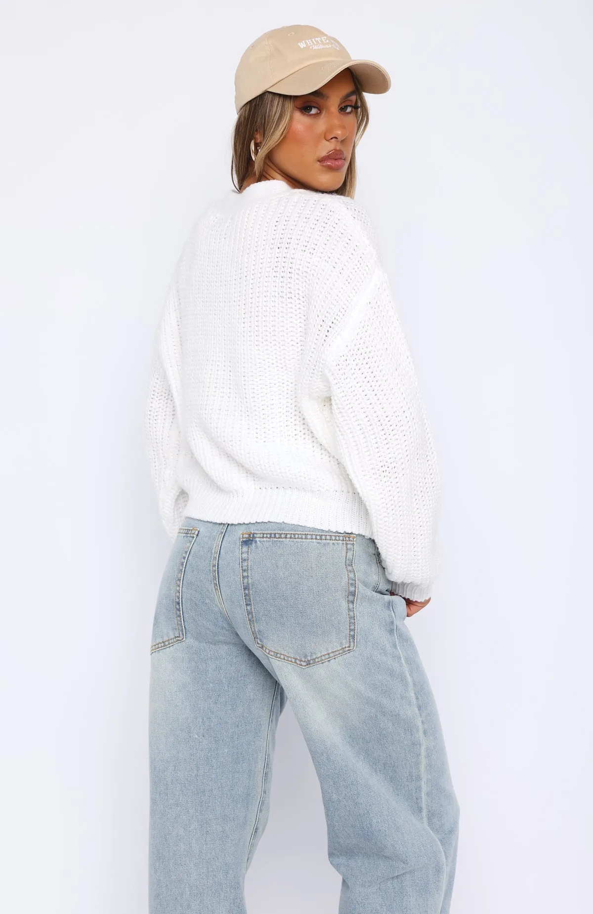 Golden Moments Knit Cardigan Off White sold by White Fox Boutique product image thumbnail 4