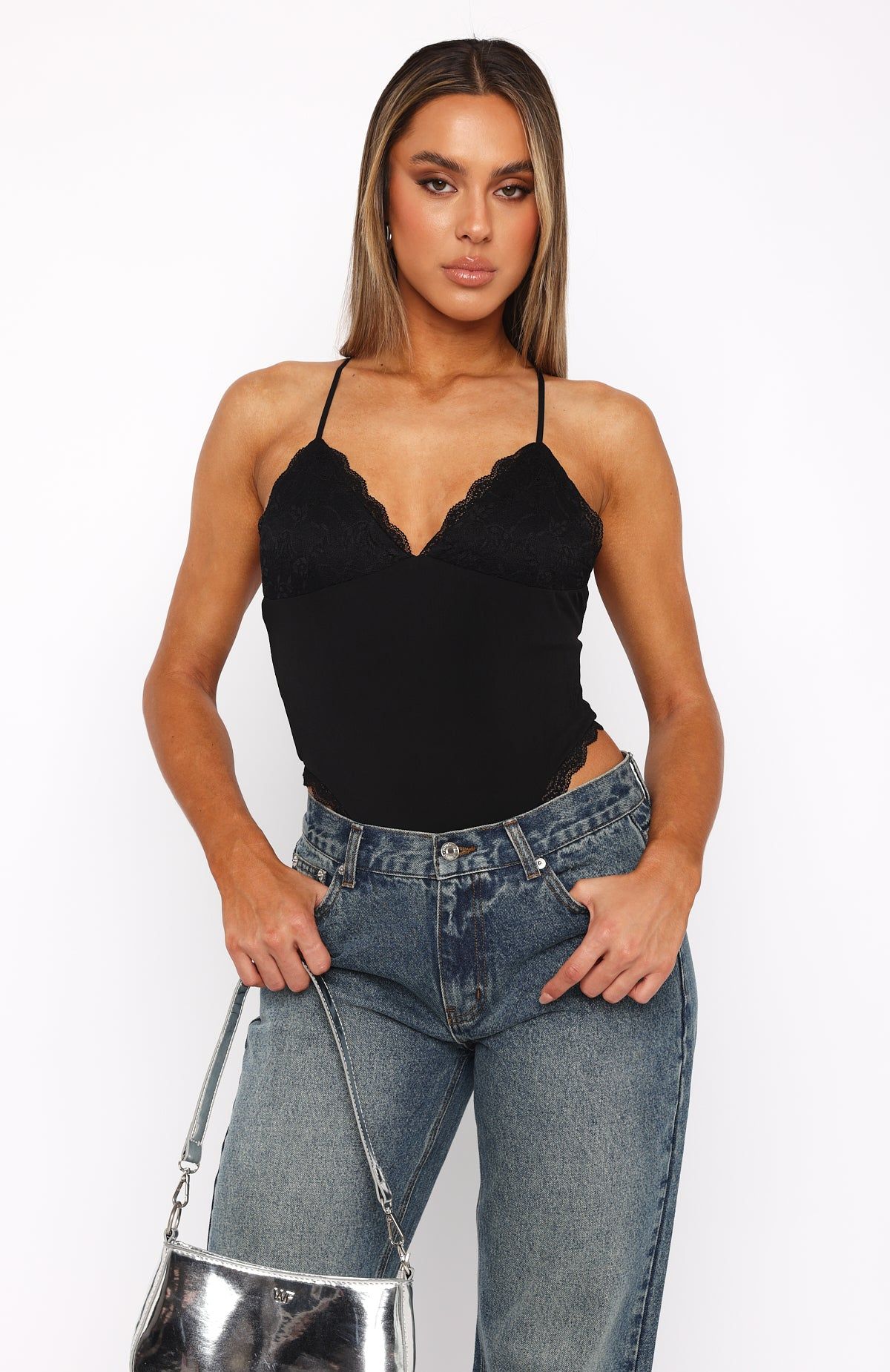 Lonely No More Bodysuit Black sold by White Fox Boutique product image thumbnail 4