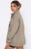 High Standard Zip Front Sweater Mocha sold by White Fox Boutique