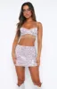 Say Less Mini Skirt Pink sold by White Fox Boutique