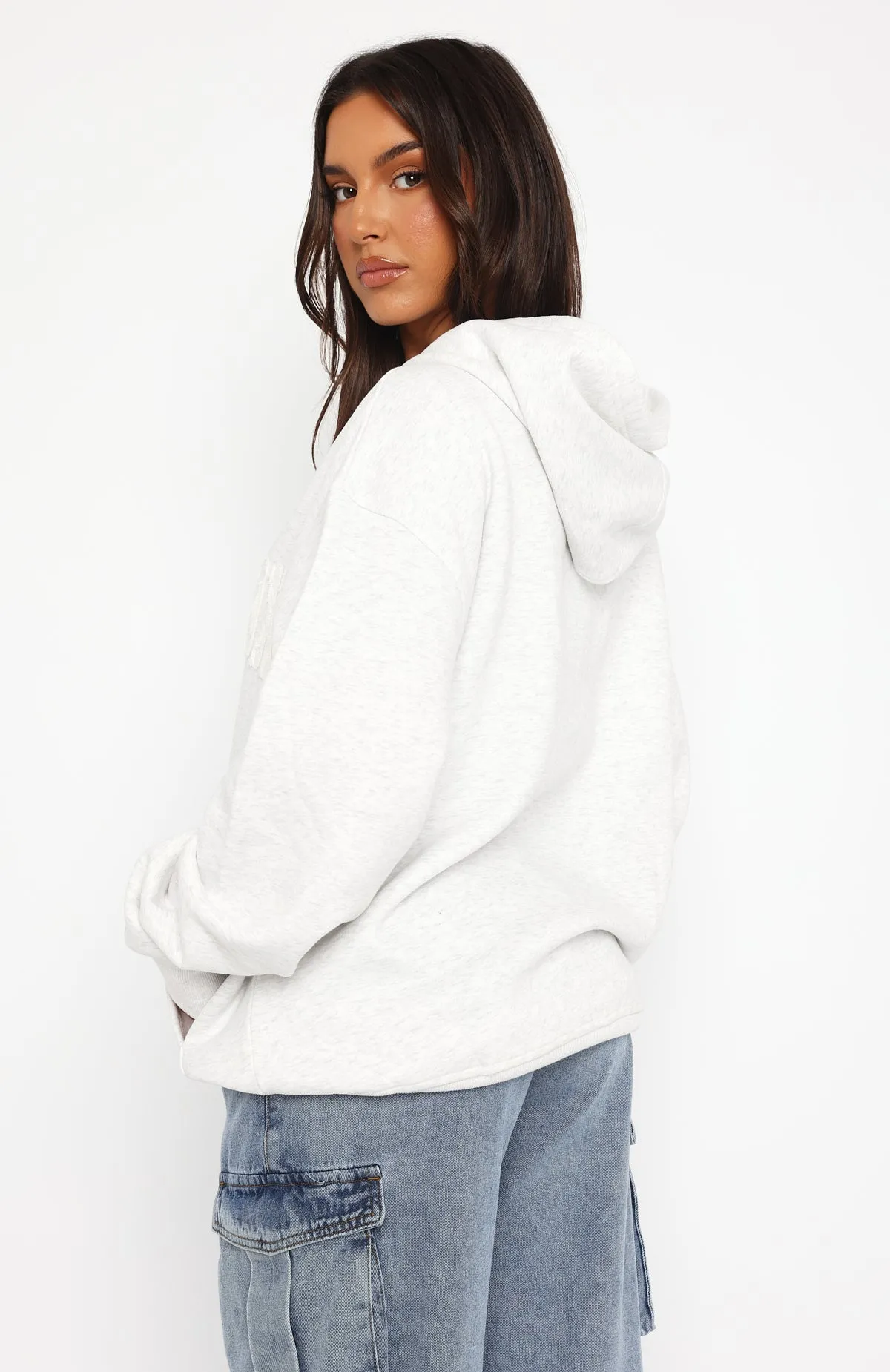 Shout It Out Oversized Hoodie Grey Marle sold by White Fox Boutique product image thumbnail 4