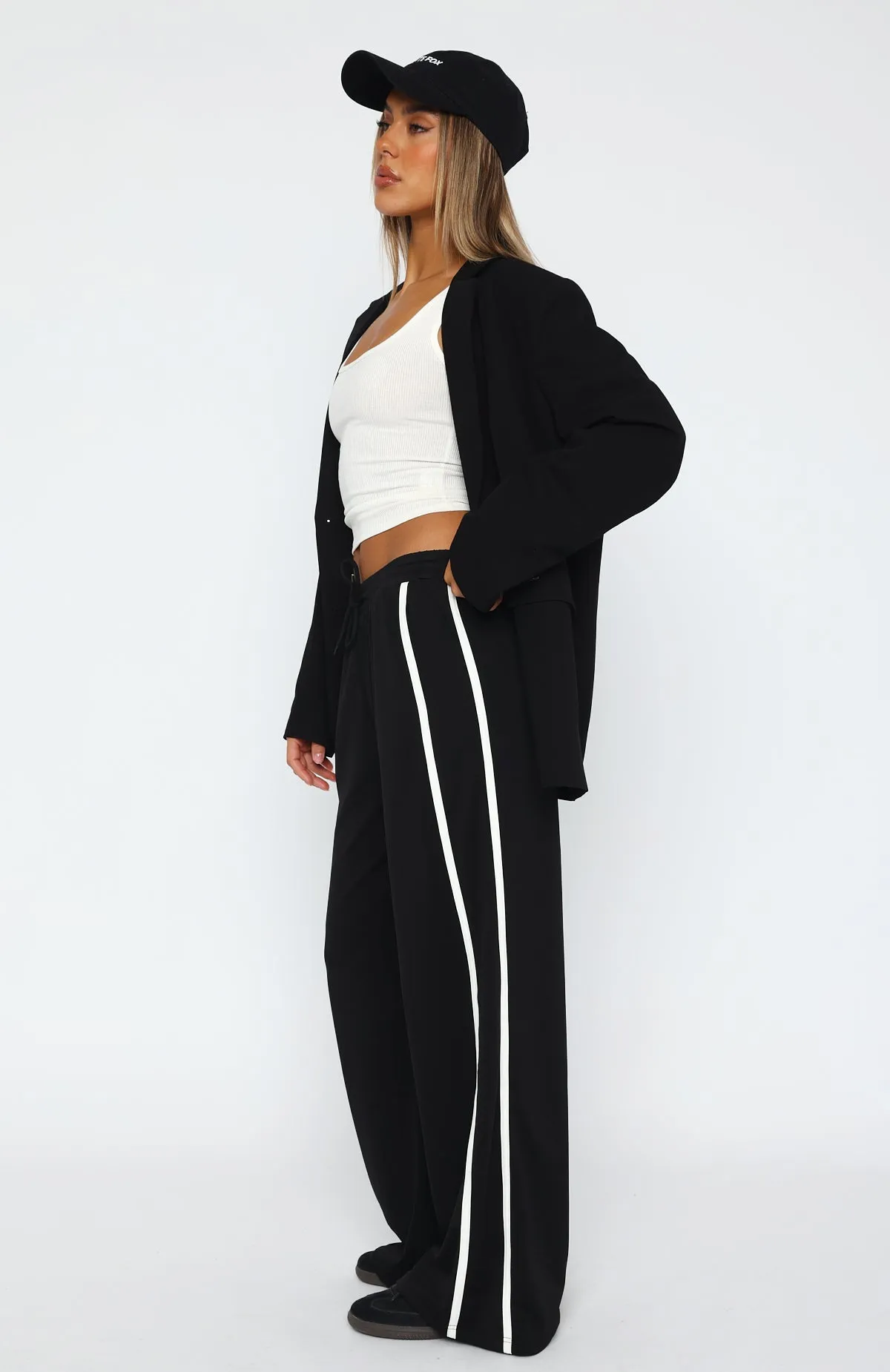 Good For You Track Pants Black sold by White Fox Boutique product image thumbnail 3