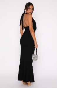 Love Language Maxi Dress Black sold by White Fox Boutique