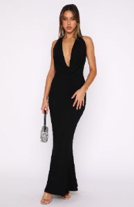 Love Language Maxi Dress Black sold by White Fox Boutique