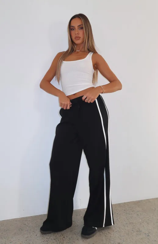 Good For You Track Pants Black sold by White Fox Boutique